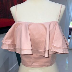 Love Culture light oink cropped blouse